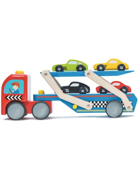 CAMION DE TRANSPORT DE VOITURES DE COURSE