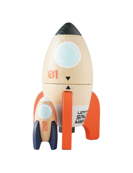 DUO DE FUSÉES DE L'ESPACE MAGNÉTIQUES