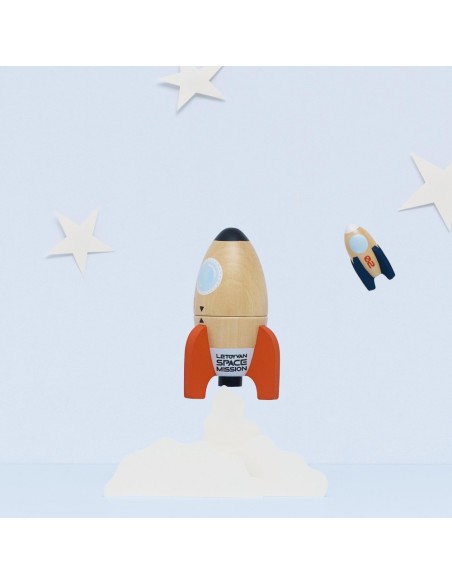 DUO DE FUSÉES DE L'ESPACE MAGNÉTIQUES