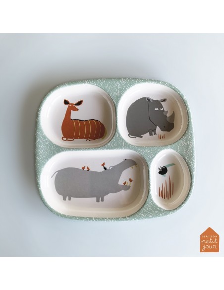 PLATEAU À 4 COMPARTIMENTS LA SAVANE