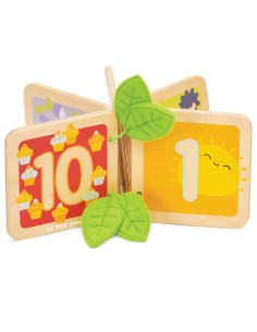 LIVRE EN BOIS - JE COMPTE DE 1 À 10