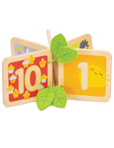 LIVRE EN BOIS - JE COMPTE DE 1 À 10