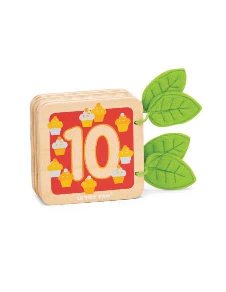 LIVRE EN BOIS - JE COMPTE DE 1 À 10
