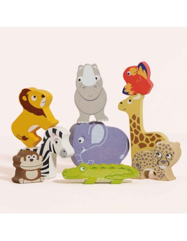 ANIMAUX D'AFRIQUE & POCHETTE EN TISSU