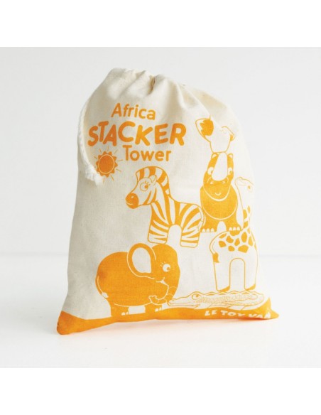 ANIMAUX D'AFRIQUE & POCHETTE EN TISSU