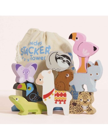 ANIMAUX DE LA JUNGLE À EMPILER