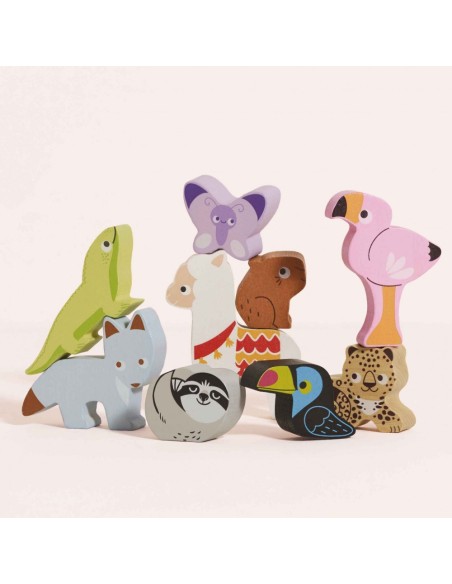 ANIMAUX DE LA JUNGLE À EMPILER