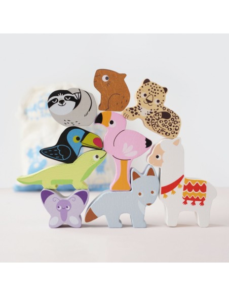 ANIMAUX DE LA JUNGLE À EMPILER
