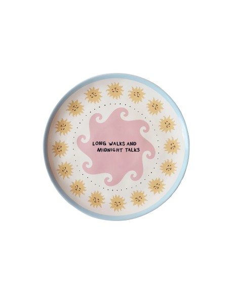 Assiette "Long Walks and Midnight Talks"