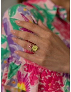 Bague spirale à fleurs 2