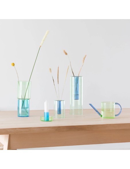 Vase en verre réversible