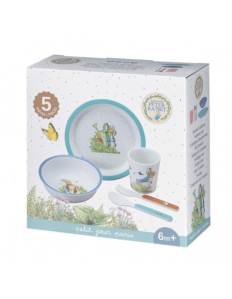 COFFRET CADEAU 5 PIÈCES PIERRE LAPIN BLEU