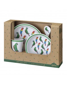 COFFRET CADEAU 5 PIÈCES LES PERROQUETS