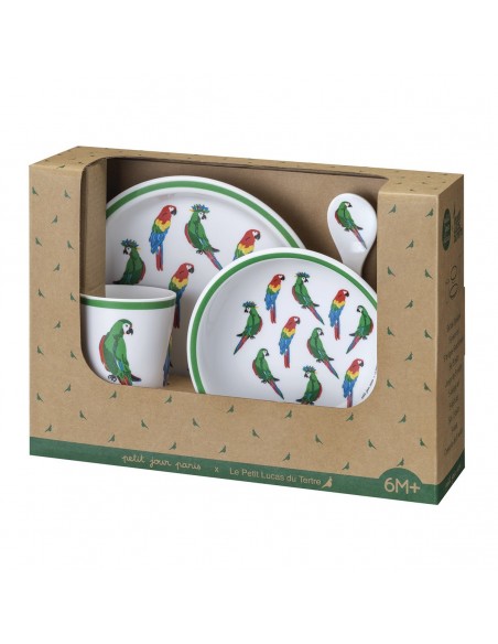 COFFRET CADEAU 5 PIÈCES LES PERROQUETS