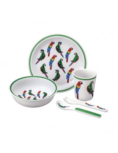 COFFRET CADEAU 5 PIÈCES LES PERROQUETS