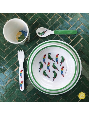 COFFRET CADEAU 5 PIÈCES LES PERROQUETS