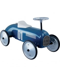 PORTEUR VOITURE VINTAGE BLEU PÉTROLE 2