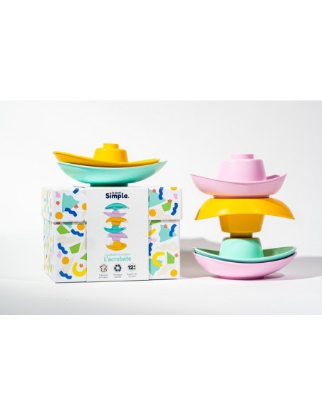 L’acrobate – Coupelles à empiler multicouleurs