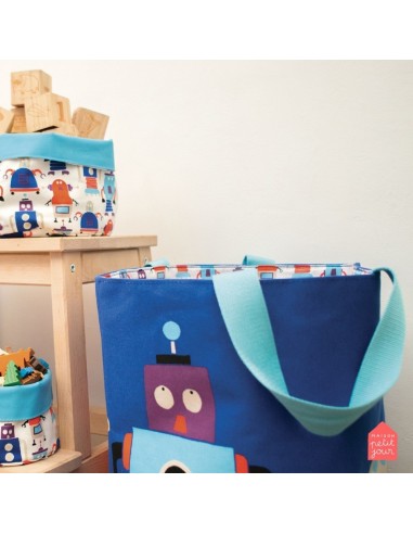 corbeille à jouets / linge les robots