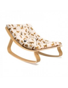 Nouveau Transat LEVO Hêtre / Coussin Jaguar