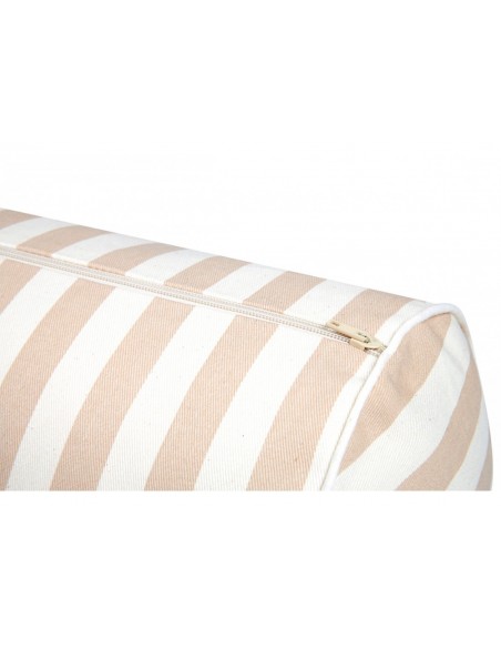 Coussin Java - Taupe stripes natural