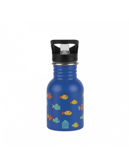 Petite gourde en inox les poissons (0.35l)