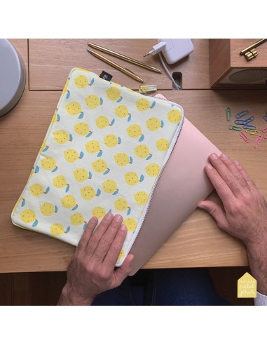 Housse ordinateur les citrons