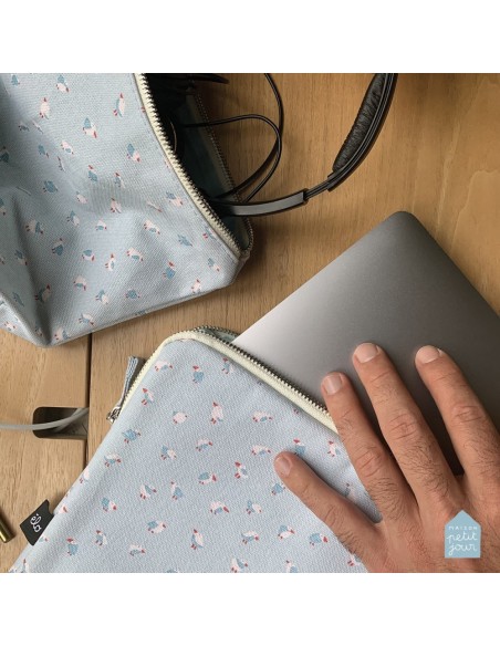 Housse ordinateur les mouettes