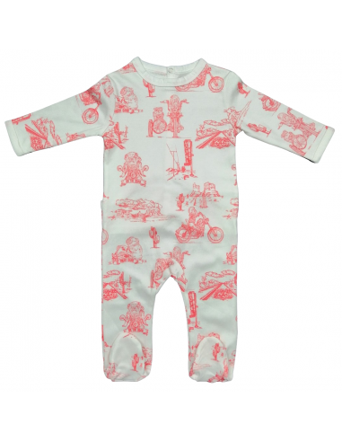 Pink Biker - Pyjama une pièce 12 mois