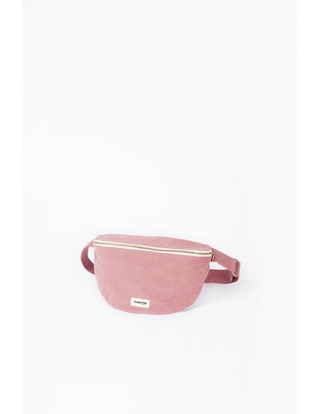 CUSTINE XL LE SAC BANANE Coton recyclé Bois de Rose