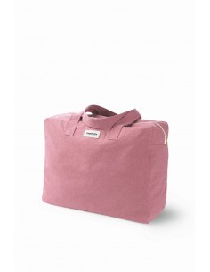 ELZÉVIR LE GRAND SAC WEEKEND Coton recyclé bois de rose 2