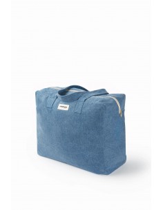 ELZÉVIR LE GRAND SAC WEEKEND Denim clair upcyclé 2