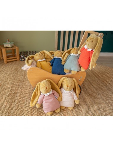 Lapin Nid d'Ange Doudou Musical - Coton Bio...