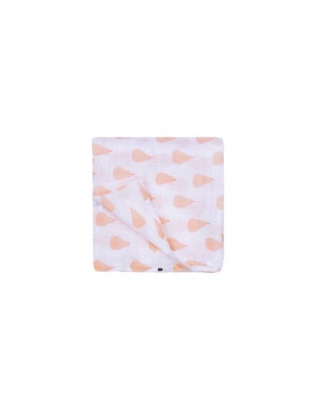 lange poires saumon 120 x 120 cm