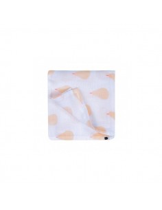 lange poires saumon 70 x 70 cm