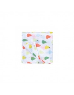 lange poires multicolores 120 x 120 cm