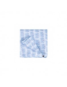 lange chats bleu 70 x 70 cm