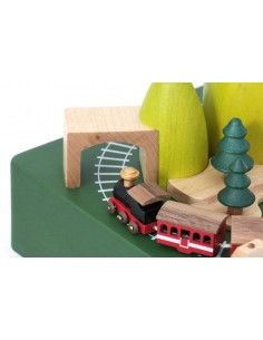 Boîte à musique Train au Printemps 2