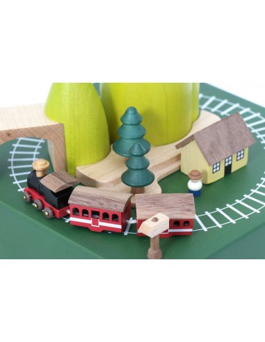 Boîte à musique Train au Printemps