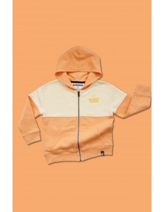 Hoodie Bigoût vanille/pêche