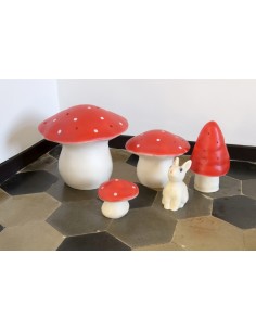 LAMPE CHAMPIGNON PETIT ROUGE 2