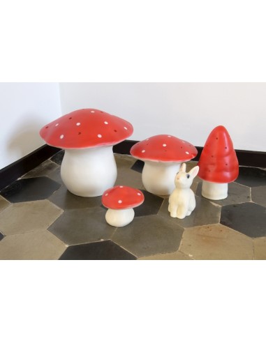 LAMPE CHAMPIGNON PETIT ROUGE