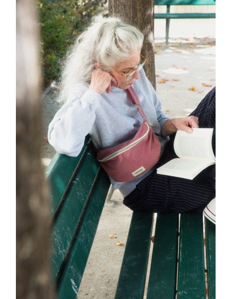 CUSTINE LE SAC BANANE Coton recyclé bois de rose