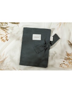 Lin français protège carnet de santé A5 • green blue 2