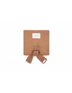 Lin français tapis à langer imperméable • noisette