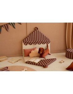 Matelas de sol pliable  • marsala taupe stripes