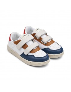 BASKETS EN CUIR DREW MIDNIGHT NAVY MULTI MIX