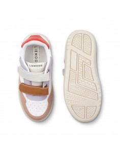 BASKETS EN CUIR DREW GOLDEN CARAMEL MULTI MIX 2