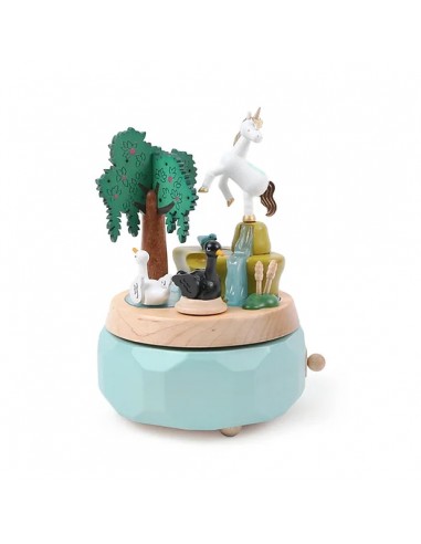 Boîte à Musique Cygnes et Licorne n°51