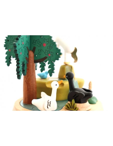 Boîte à Musique Cygnes et Licorne n°51
